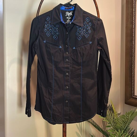 Wrangler Rock 47 Cowgirl Shirt - Picture 1 of 8